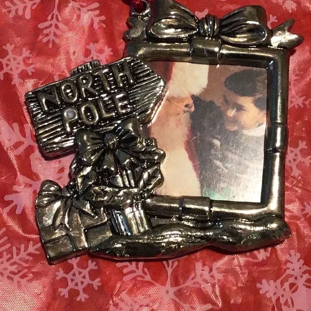 Vintage Gorham North Pole frame ornament